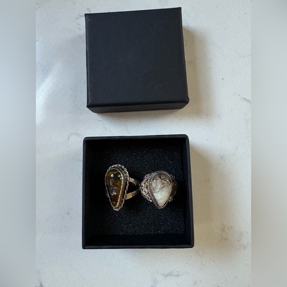 Boho Hippy Rings & Earrings - Picture 1 of 6